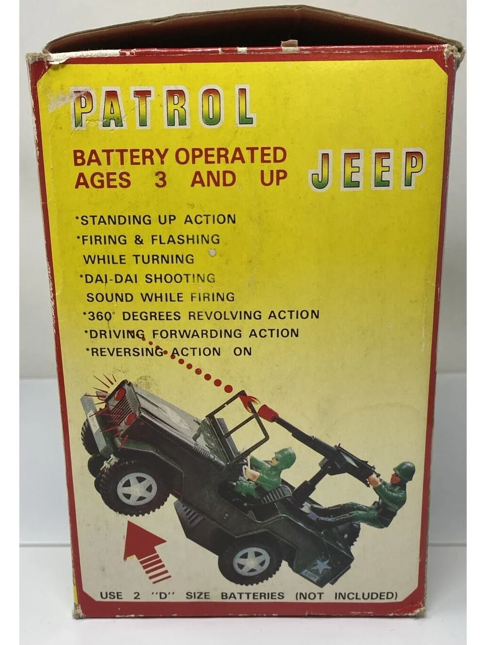 Rare Vintage Toy Army Jeep M-8401 Battery Operated 12” Long